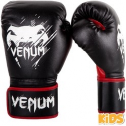 VENUM CONTENDER KIDS BOXING GLOVES - BLACK/RED