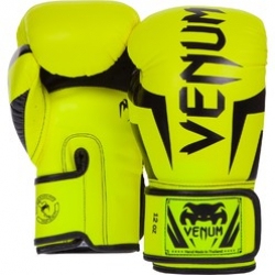 Venum Elite Boxing Gloves - Neo Yellow